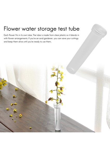 Floral Tüp 100'LÜ Paket Çiçek Tüpü, 0,6 x 0,6 x 2,8 Inç, Açılış 3mm (Yurt Dışından) modelleri