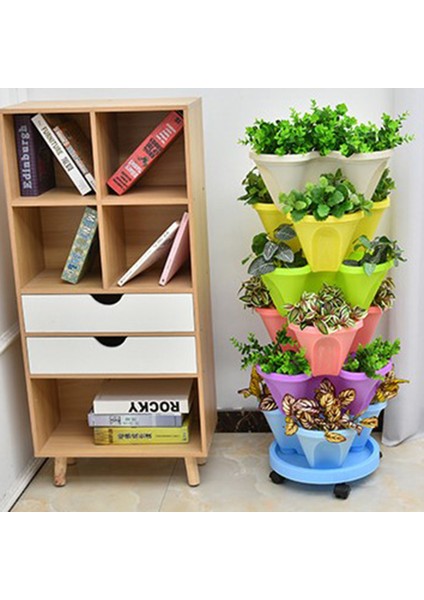 1 Adet Çiçek Saksı Istiflenebilir Inorganik Dikim Kabı (Yurt Dışından) fiyatları