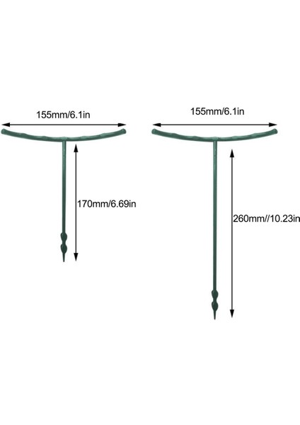 Bitki Destek Kazık Plastik Çelik Bahçe Tesisi Kazık Yarı Dairesel Bitki Destek (Yurt Dışından) fırsatları