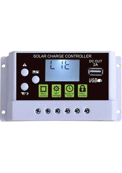 Güneş Paneli Kontrol Cihazı-1 x Güneş Kontrol Cihazı-Beyaz ve Siyah (Yurt Dışından) fırsatları