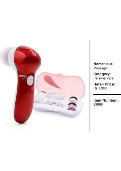 Profesyonel Çoklu Masaj Aleti - Kırmızı (Yurt Dışından) modelleri