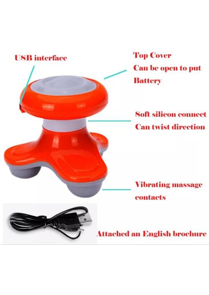 USB Masaj Mini Elektrikli Saplı Dalga Titreşimli Masaj Tam Vücut Masajı 100359 (Yurt Dışından) fırsatları