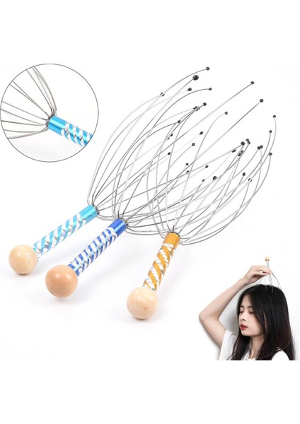 (1 Paket) Kafa Masajı Ahtapot Kafa Derisini Kaşıma Kaşıntılı Kafa Derisi Topu Masaj Pençeleri Olmayan Ruh Çıkarma Çıkarıcı Artefakt-Rastgele Renk (Yurt Dışından)