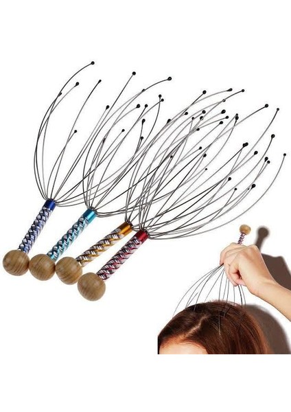 Ahtapot Kafa Rahatlatıcı Masaj Kafa Masajı (Yurt Dışından)