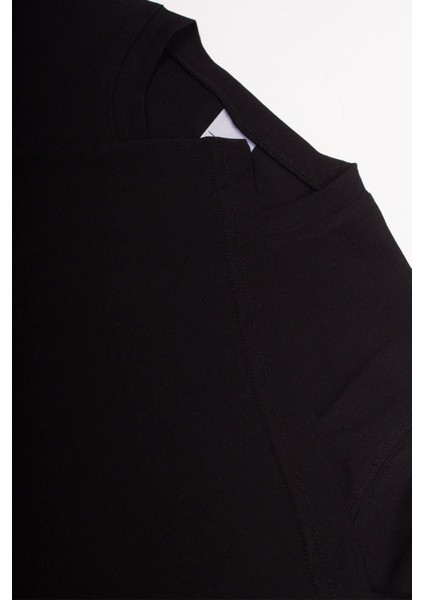 Sporcu Baskılı Siyah Unisex Tişört C194 fırsatları