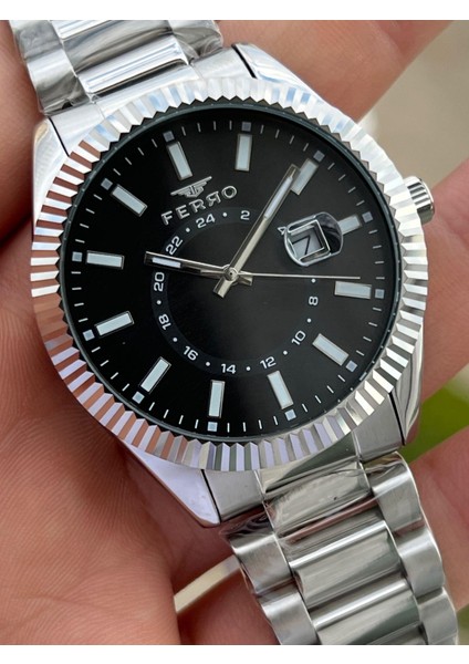 Çelik Kordon Iç Fonksiyonları Aktif Chronograph 30 mt Su Geçirmez Erkek Kol Saat EFT118-A8