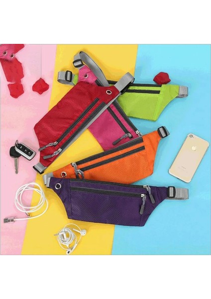 Turuncu YB05 Stili Bısı Goro Kadın Para Telefonu Kullanışlı Bumbag Hareket Bel Çantası Unisex Muz Kılıfı Fannypack Kadınlar Için Kalça Serseri Bel Çantası Kemer (Yurt Dışından)