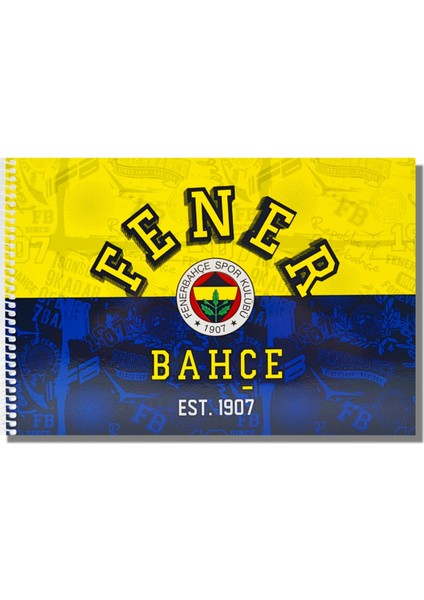 Fenerbahçe 24X34 15 Yaprak Karton Kapak Spiralli Resim Defteri (463633)