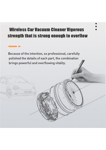80000PA 2'si 1 Arada Araç Süpürgesi Kablosuz Şarjlı Basınçlı Hava El Tipi Ev Ofis Için Yüksek Güç-Siyah (Yurt Dışından) fırsatları