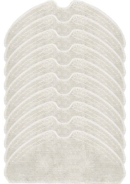 10 Adet Paspas Bezi D10S Süpürme Robotu Aksesuarları Bez Paspas Robotlu Süpürge Yedek Paspas Bezleri (Yurt Dışından)