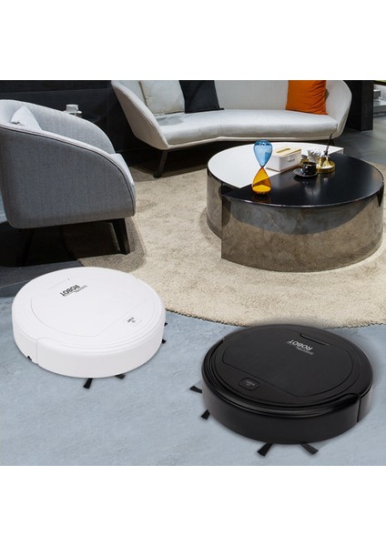 Otomatik Robot Temizleyici Akıllı Zemin Robotu Elektrikli Süpürge Otomatik Temizleyici Kenar Temiz Ev Zemin Süpürme Robotu, Siyah (Yurt Dışından) indirimleri