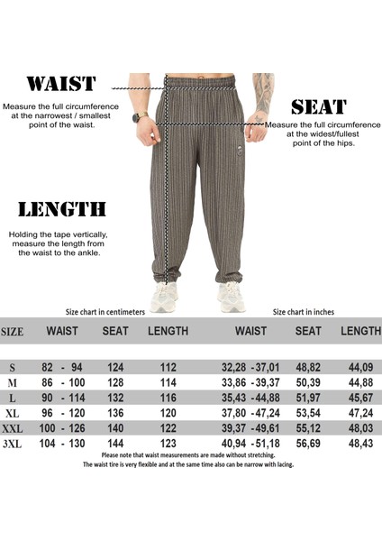 Erkek Loose Fit Eşofman Altı Çizgili Body Pantolon Bgsm PNT1391