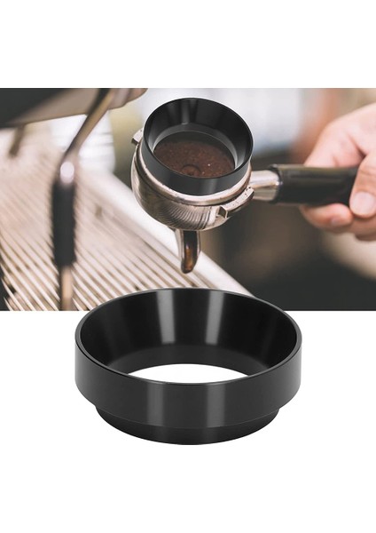 51MM Espresso Dozaj Hunisi, Manyetik Halka Kahve Makinesi Aksesuarları Bira Kahve Sabotaj Tozu Aracı (Siyah) (Yurt Dışından)