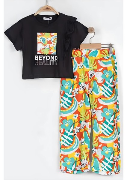 (6-9) Beyond Kız Çocuk 2'li Takım - Siyah