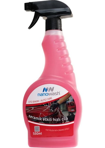 Nanowash Oto Bakım Seramik Etkili Hızlı Cila Sprey 550 ml