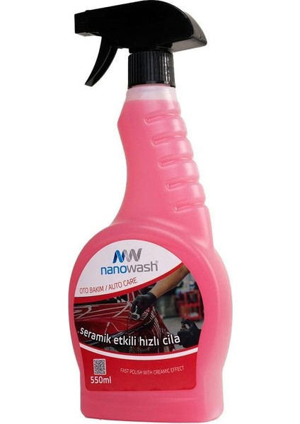 Nanowash Oto Bakım Seramik Etkili Hızlı Cila Sprey 550 ml fiyatları