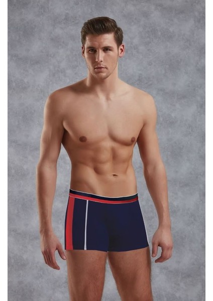 Lacivert Erkek Torbalı Normal Paça Boxer