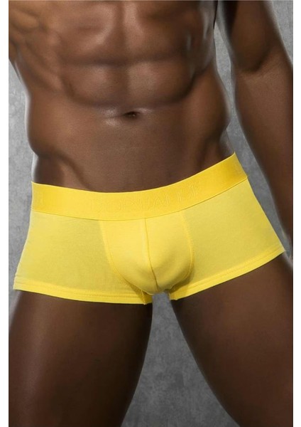 Sarı Erkek Modal Torbalı Kısa Paça Boxer
