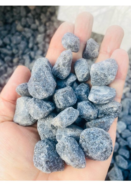 Bazalt 2-4 Cm, Siyah Saksı ve Bahçe Taşı, Dekoratif Teraryum Taşı, Akvaryum Çakıl Taşı, Süs Taşı