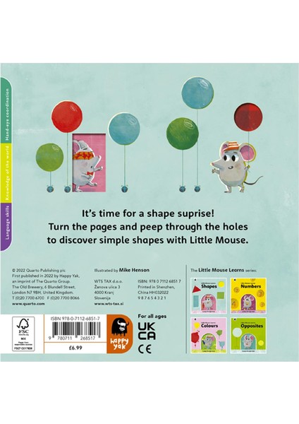 Frances Lıncoln Little Mouse Learns Shapes