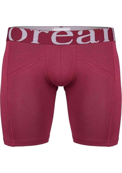 Bordo Erkek Modal Torbalı Uzun Paça Boxer
