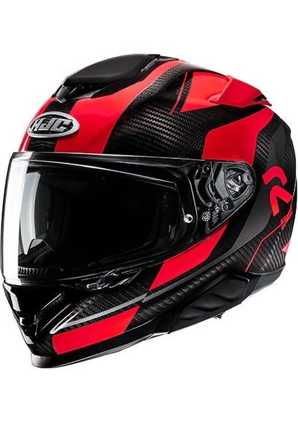 RPHA71 Carbon Kapalı Motosiklet Kaskı Kırmızı
