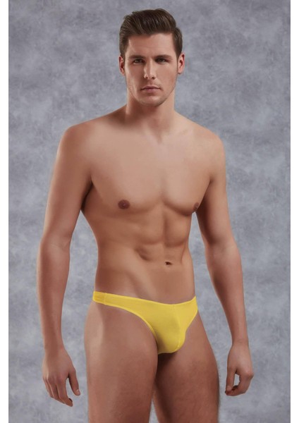 Sarı Erkek Modal Slip Külot