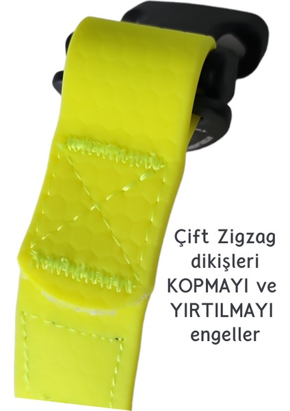 Su Geçirmez Sağlam D-halkalı Sarı Köpek Boyun Tasması - Small fırsatları