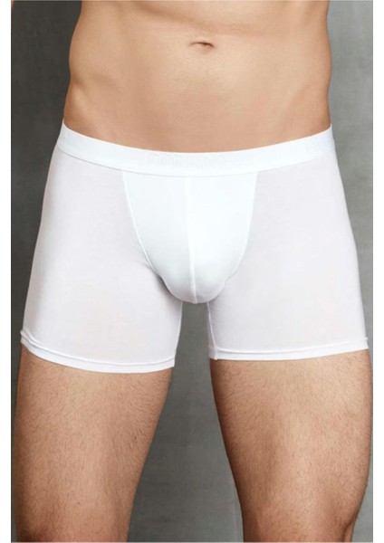 Beyaz Erkek Pamuk Boxer