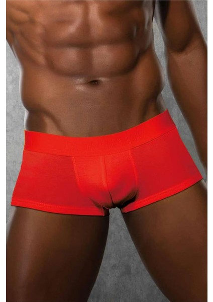 Kırmızı Erkek Modal Torbalı Kısa Paça Boxer
