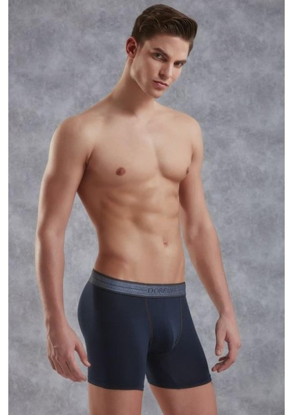 Lacivert Erkek Modal Torbalı Normal Paça Boxer