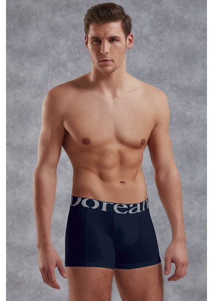 Lacivert Erkek Modal Torbalı Normal Paça Boxer