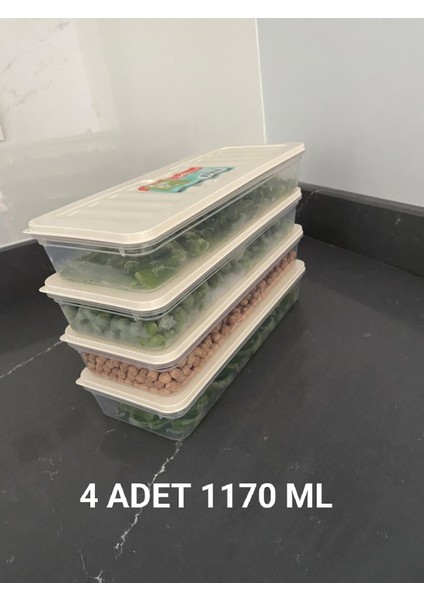Buzluk saklama kabı buzdolabı düzenleyici saklama kabı kapaklı yatay saklama kabı