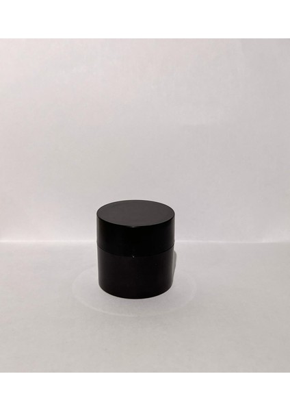 30 ml Kahverengi Akrilik Krem Kutusu, Siyah Kapak, Kozmetik Kutu, Plastik Kutu, 25 Adet