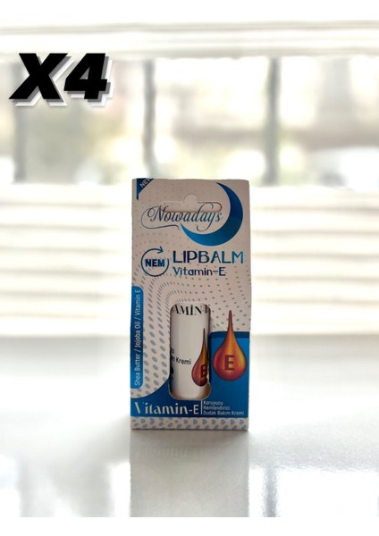 Lipbalm Dudak Koruyucu Vitamin-E 4'lü Set