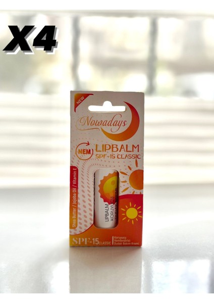 Lip Balm Dudak Koruyucu Spf-15 Classic 4'lü Set
