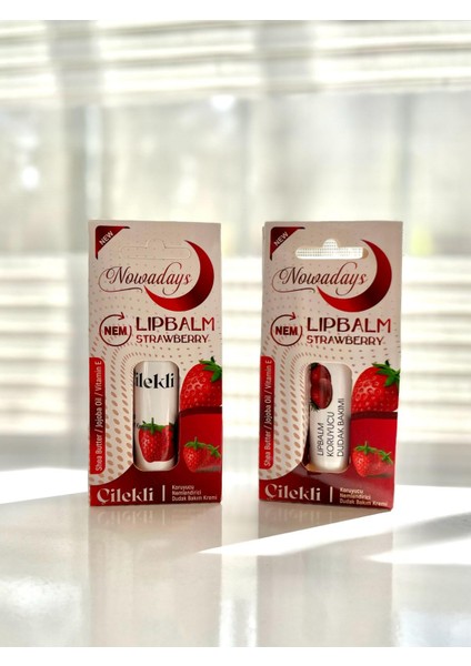 Lip Balm Dudak Koruyucu Strawberry/çilekli 4'lü Set