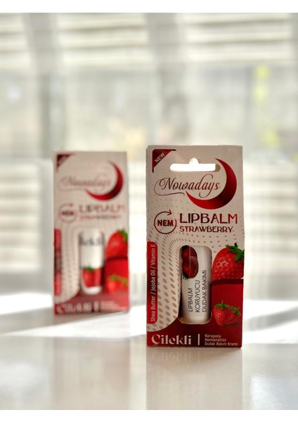 Lip Balm Dudak Koruyucu Strawberry/çilekli 4'lü Set