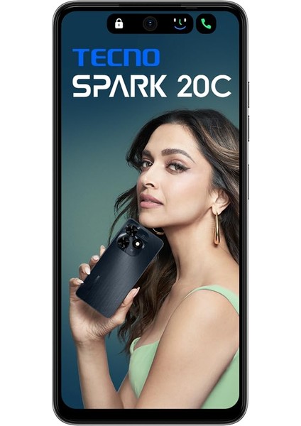 Spark 20C 128 GB 4+4 GB Ram (Tecno Türkiye Garantili) Siyah