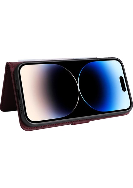 iPhone 14 Pro Max Max Katlanabilir Stant Çıkarılabilir Deri TeIefon Kılıfı (Yurt Dışından)
