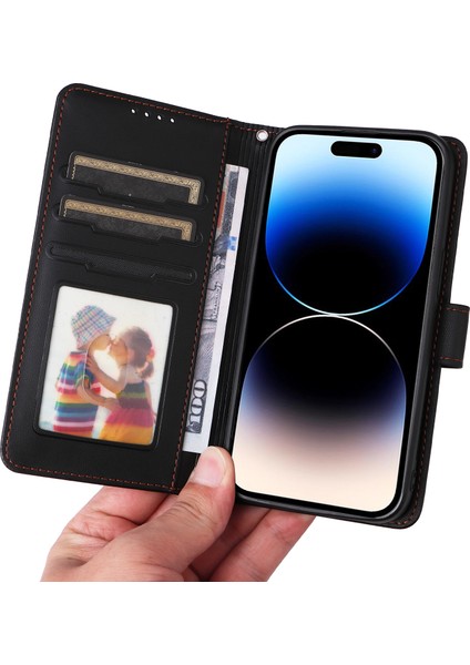 iPhone 14 Pro Max Max Katlanabilir Stant Çıkarılabilir Deri TeIefon Kılıfı (Yurt Dışından) indirimleri