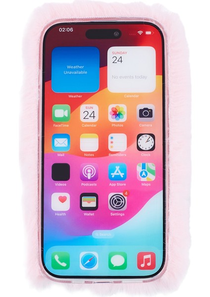 iPhone 15 Plus Fluffy Peluş + Tpu Love Heart Tasarım TeIefon Kılıfı (Yurt Dışından) fiyatları
