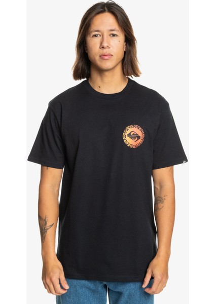 Long Fade SS EQYZT07670-10010 ERKEK Siyah Tişört