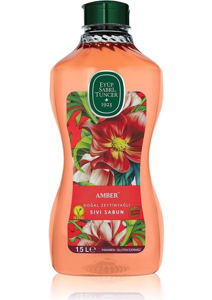 Amber Doğal Zeytinyağlı Sıvı Sabun 1.5 Lt