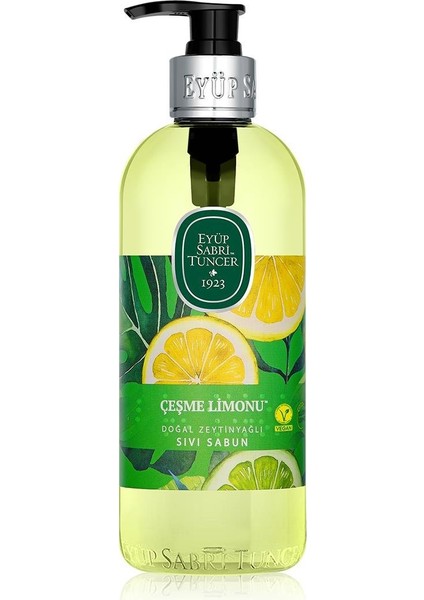Çeşme Limonu Doğal Zeytinyağlı Sıvı Sabun 500 Ml