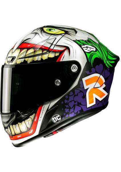 Rpha1 Joker Dc Comics MC48SF Kapalı Motosiklet Kaskı