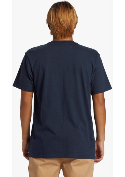 Quıksılver Qs Rushed Logo Dna Dark Navy Erkek T-Shırt AQYZT09605-17726