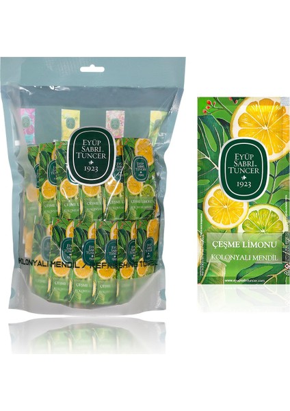 Çeşme Limonu Kolonyalı Mendil 150 Yaprak Ferahlatıcı Koku ile