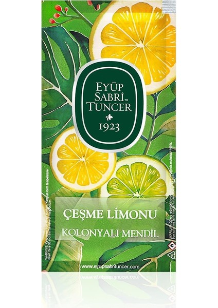 Çeşme Limonu Kolonyalı Mendil 150 Yaprak Ferahlatıcı Koku ile fiyatları