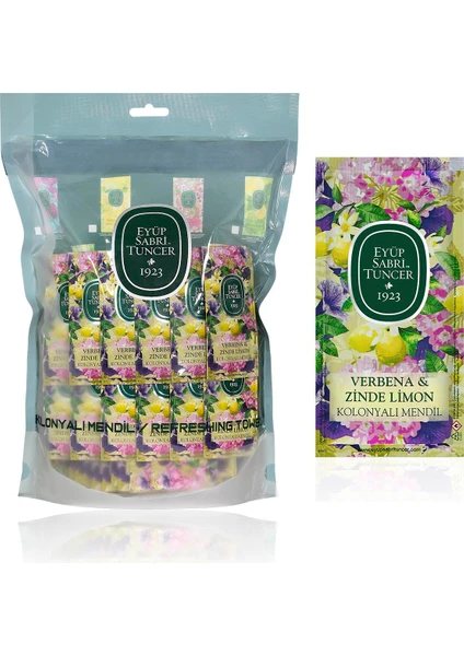 Verbena & Zinde Limon Kolonyalı Mendil 150'li (Küçük Boy)